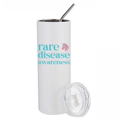 Summer Rare Disease Awareness With Zebra Stainless Steel Tumbler