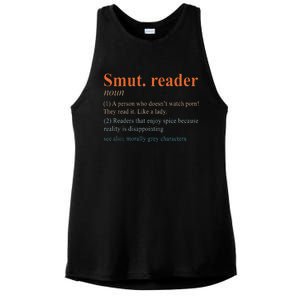 Smut Reader Definition Spicy Book Romance Reading Bookish Ladies PosiCharge Tri-Blend Wicking Tank