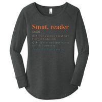 Smut Reader Definition Spicy Book Romance Reading Bookish Women's Perfect Tri Tunic Long Sleeve Shirt