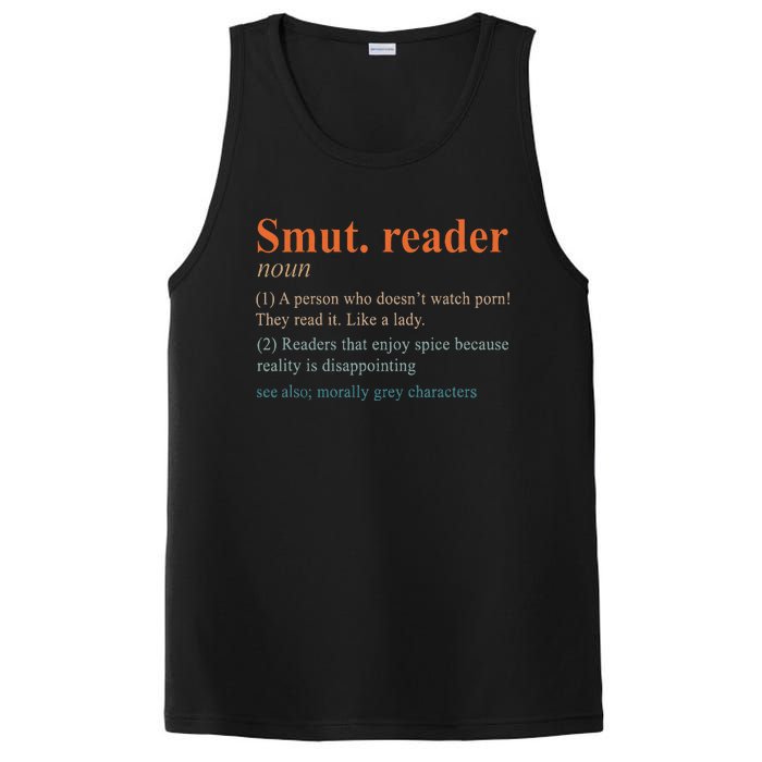 Smut Reader Definition Spicy Book Romance Reading Bookish PosiCharge Competitor Tank