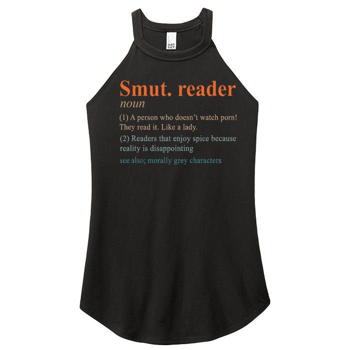 Smut Reader Definition Spicy Book Romance Reading Bookish Women's Perfect Tri Rocker Tank