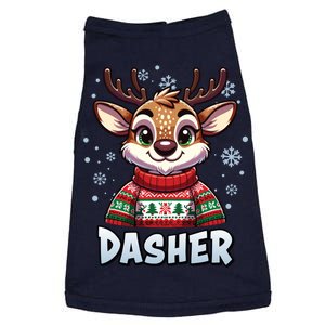 Santa’S Reindeer Dasher Xmas Group Costume Doggie Tank