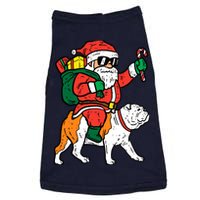 Santa Riding English Bulldog Christmas Xmas Doggie Tank