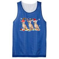 Santa Reindeer Elf Chihuahua Cute Christmas Lights Dog Lover Meaningful Gift Mesh Reversible Basketball Jersey Tank