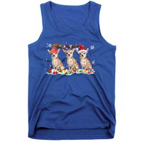 Santa Reindeer Elf Chihuahua Cute Christmas Lights Dog Lover Meaningful Gift Tank Top