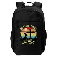 Silly Rabbit Easter Is For Jesus Retro Vintage Easter Day Backpack
