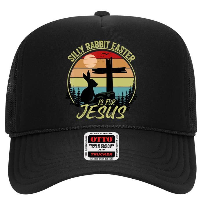 Silly Rabbit Easter Is For Jesus Retro Vintage Easter Day Hat