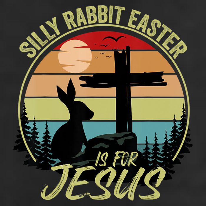 Silly Rabbit Easter Is For Jesus Retro Vintage Easter Day Hat