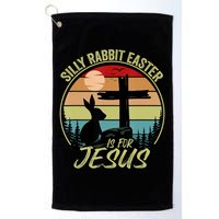 Silly Rabbit Easter Is For Jesus Retro Vintage Easter Day Golf Towel