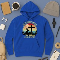 Silly Rabbit Easter Is For Jesus Retro Vintage Easter Day Hoodie