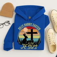 Silly Rabbit Easter Is For Jesus Retro Vintage Easter Day Hoodie