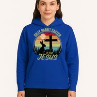 Silly Rabbit Easter Is For Jesus Retro Vintage Easter Day Hoodie