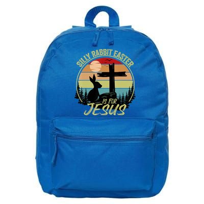 Silly Rabbit Easter Is For Jesus Retro Vintage Easter Day 16 in Basic Backpack