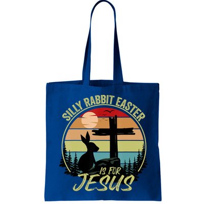 Silly Rabbit Easter Is For Jesus Retro Vintage Easter Day Bag