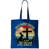 Silly Rabbit Easter Is For Jesus Retro Vintage Easter Day Bag