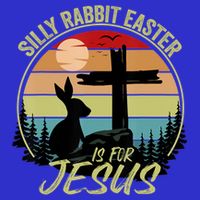 Silly Rabbit Easter Is For Jesus Retro Vintage Easter Day Toddler T-Shirt