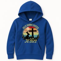 Silly Rabbit Easter Is For Jesus Retro Vintage Easter Day Kids Hoodie