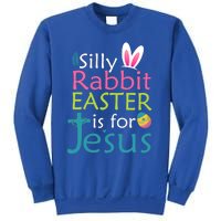 Silly Rabbit Easter Is For Jesus Christian Religious Raglan Cute Gift Sweatshirt