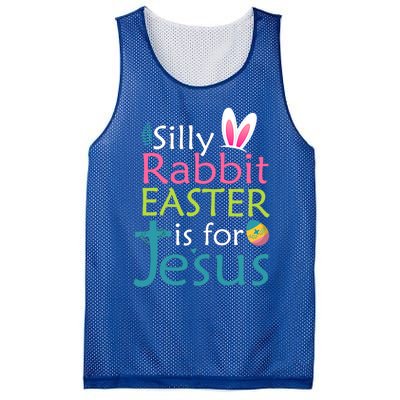 Silly Rabbit Easter Is For Jesus Christian Religious Raglan Cute Gift Mesh Reversible Basketball Jersey Tank