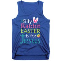 Silly Rabbit Easter Is For Jesus Christian Religious Raglan Cute Gift Tank Top