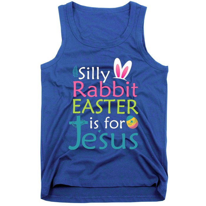 Silly Rabbit Easter Is For Jesus Christian Religious Raglan Cute Gift Tank Top