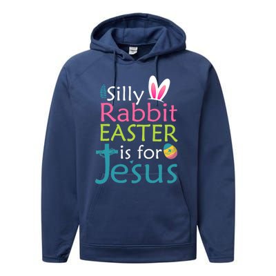 Silly Rabbit Easter Is For Jesus Christian Religious Raglan Cute Gift Performance Fleece Hoodie