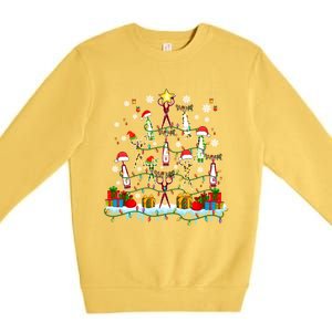 Santa Reindeer Elf Dog Groomer Tools As Xmas Tree Lover Gift Premium Crewneck Sweatshirt