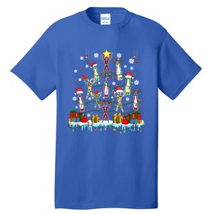 Santa Reindeer Elf Dog Groomer Tools As Xmas Tree Lover Gift Tall T-Shirt