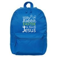 Silly Rabbit Easter Is For Jesus Christian Religious Gift 16 in Basic Backpack