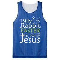 Silly Rabbit Easter Is For Jesus Christian Religious Gift Mesh Reversible Basketball Jersey Tank