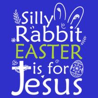 Silly Rabbit Easter Is For Jesus Christian Religious Gift Stripe Pom Pom Beanie