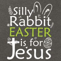Silly Rabbit Easter Is For Jesus Christian Religious Gift Cotton Canvas Backpack