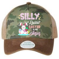 Silly Rabbit Easter Is For Jesus Christians Bunny Eggs Meaningful Gift Legacy Tie Dye Trucker Hat