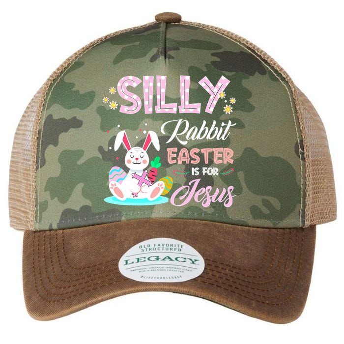 Silly Rabbit Easter Is For Jesus Christians Bunny Eggs Meaningful Gift Legacy Tie Dye Trucker Hat