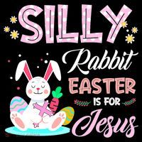 Silly Rabbit Easter Is For Jesus Christians Bunny Eggs Meaningful Gift Wool Snapback Cap