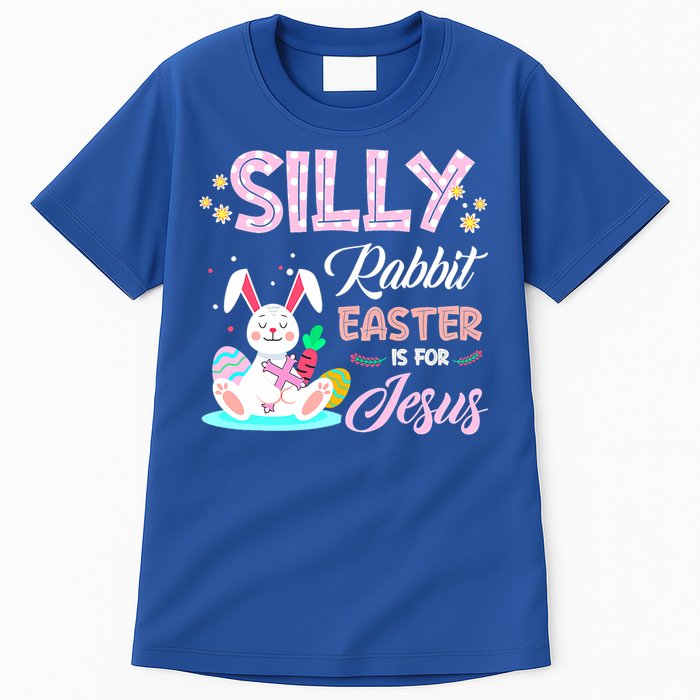 Silly Rabbit Easter Is For Jesus Christians Bunny Eggs Meaningful Gift Tall T-Shirt