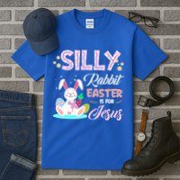 Silly Rabbit Easter Is For Jesus Christians Bunny Eggs Meaningful Gift Tall T-Shirt