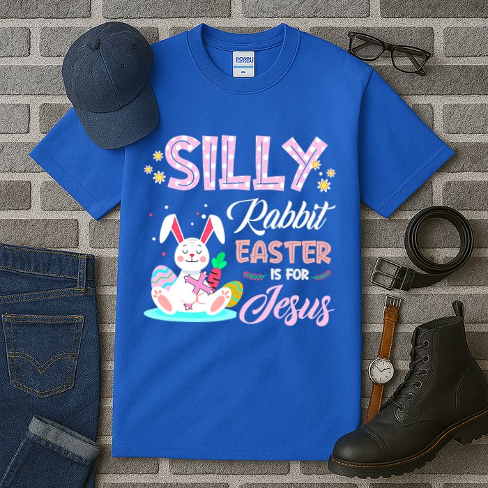 Silly Rabbit Easter Is For Jesus Christians Bunny Eggs Meaningful Gift Tall T-Shirt