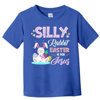 Silly Rabbit Easter Is For Jesus Christians Bunny Eggs Meaningful Gift Toddler T-Shirt