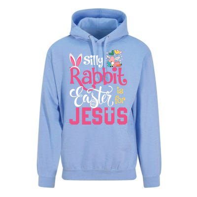 Silly Rabbit Easter Is For Jesus Christians Cute Bunny Meaningful Gift Unisex Surf Hoodie