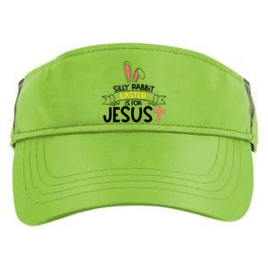 Silly Rabbit Easter Is For Jesus Cross Adult Drive Performance Visor