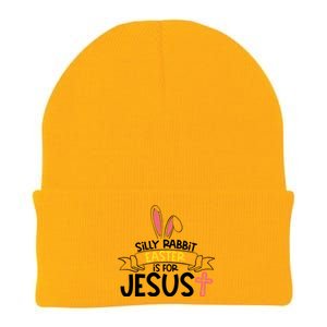 Silly Rabbit Easter Is For Jesus Cross Knit Cap Winter Beanie