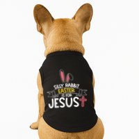 Silly Rabbit Easter Is For Jesus Cross Doggie Tank