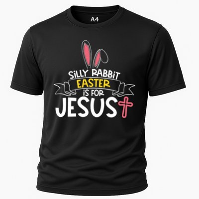 Silly Rabbit Easter Is For Jesus Cross Performance Shirt