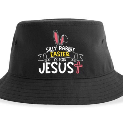 Silly Rabbit Easter Is For Jesus Cross Sustainable Bucket Hat