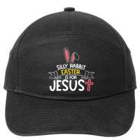 Silly Rabbit Easter Is For Jesus Cross 7-Panel Snapback Hat