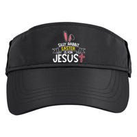 Silly Rabbit Easter Is For Jesus Cross Adult Drive Performance Visor