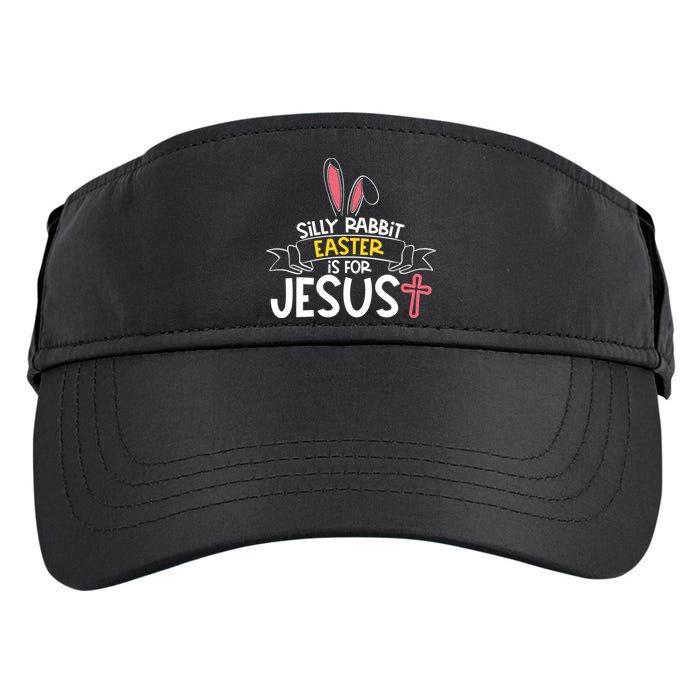 Silly Rabbit Easter Is For Jesus Cross Adult Drive Performance Visor