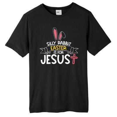 Silly Rabbit Easter Is For Jesus Cross Tall Fusion ChromaSoft Performance T-Shirt