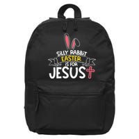 Silly Rabbit Easter Is For Jesus Cross 16 in Basic Backpack